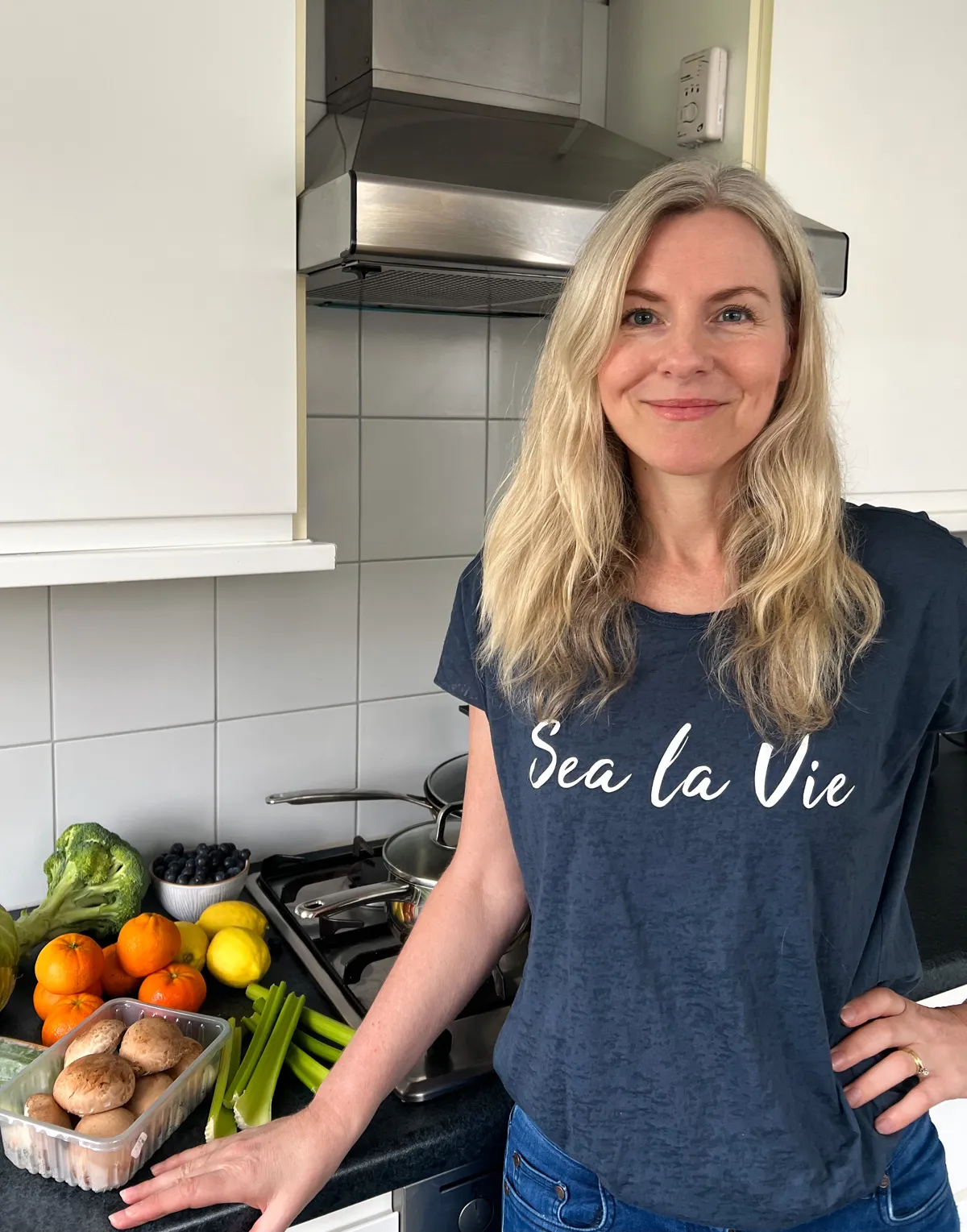 Katrin in the kitchen (credit:Sophia Saul)